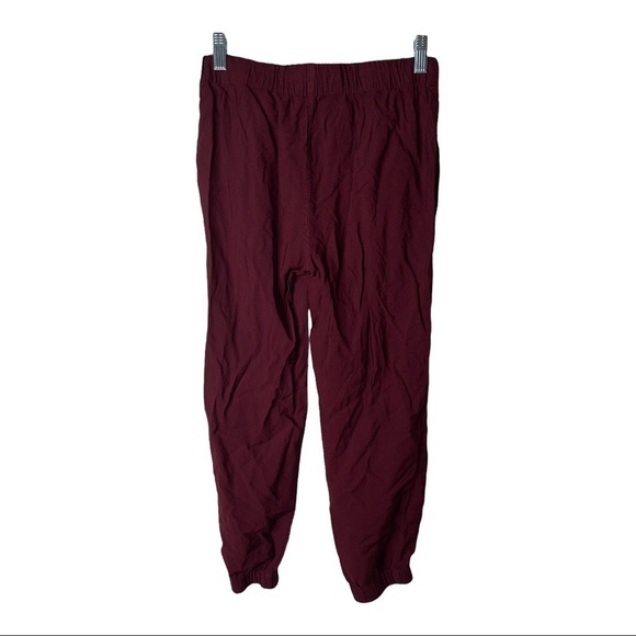 MADEWELL Burgundy Drapey Seamed Track Trousers - Picture 4 of 7